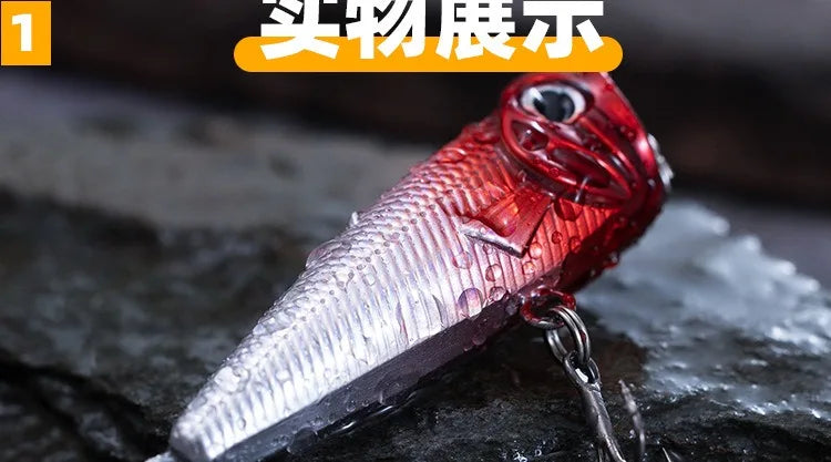 Mini Popper Leurre de Pêche Flottant — 5.3cm / 4.5g Wobbler