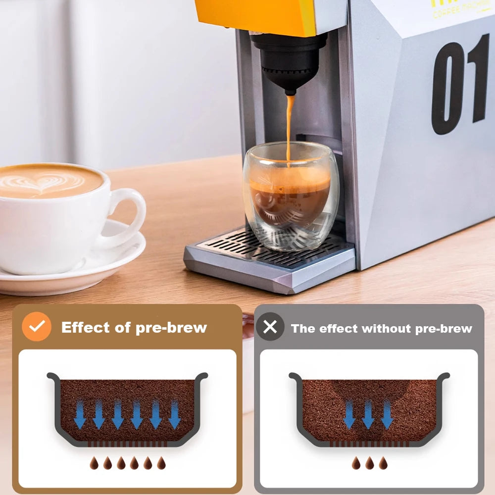 Máquina de café espresso 4 en 1 compatible con monodosis K-Cup, cápsulas Nespresso originales, cápsulas DG y café molido