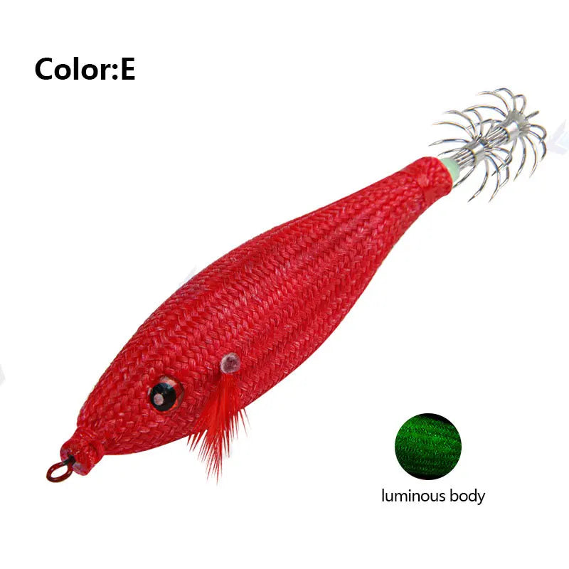 Accessoires de pêche 78Mm 10G, gabarit de calmar flottant, leurre de pêche au gabarits, crochet de calmar artificiel en plastique pour outils de pêche en bateau de mer