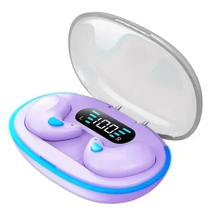 X55 Wireless Sleep Earbuds Mini Headphones for Work TWS Bluetooth Stereo Earphone Hidden Headsets with HD Call Waterproof Mic