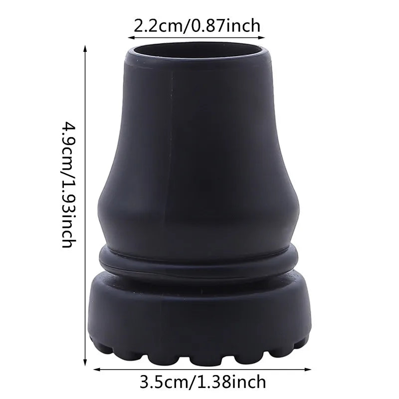 Bâton de marche antidérapant 16-22mm, béquille, coussinets inférieurs, protection d'escalade, randonnée, trekking, pointe de poteau, 1/4 pièces