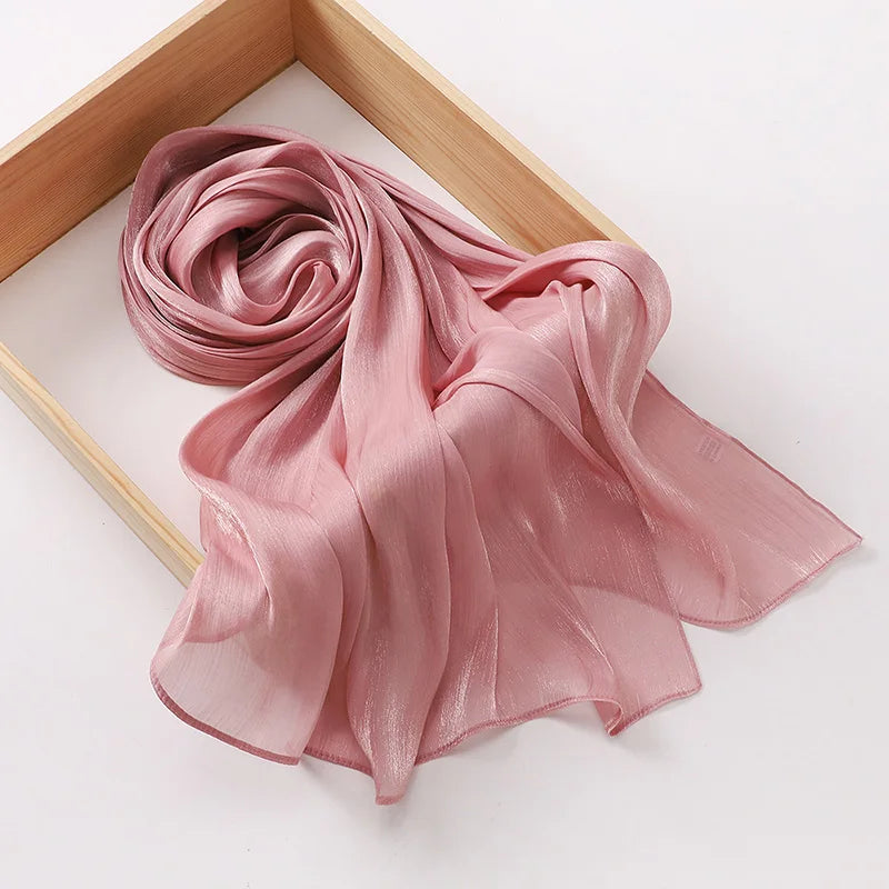 Hijabs en mousseline de soie de qualité supérieure pour femmes, voile turban doux et long, écharpes musulmanes, châles Hijab, couvre-chef Islam, accessoires Ramadan