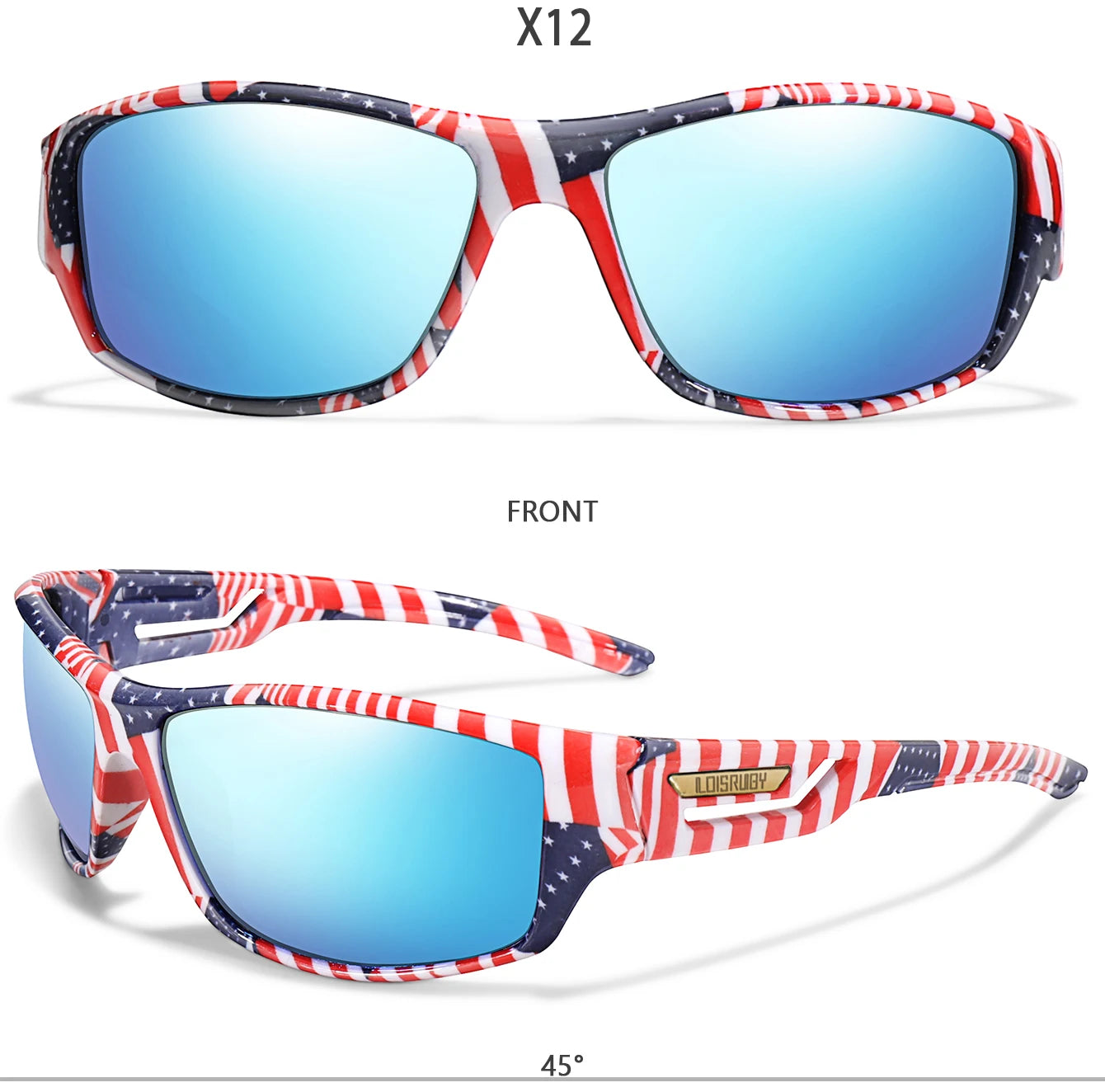 Lunettes de pêche polarisées camouflage — conduite, sports de plein air, cyclisme, course, UV400
