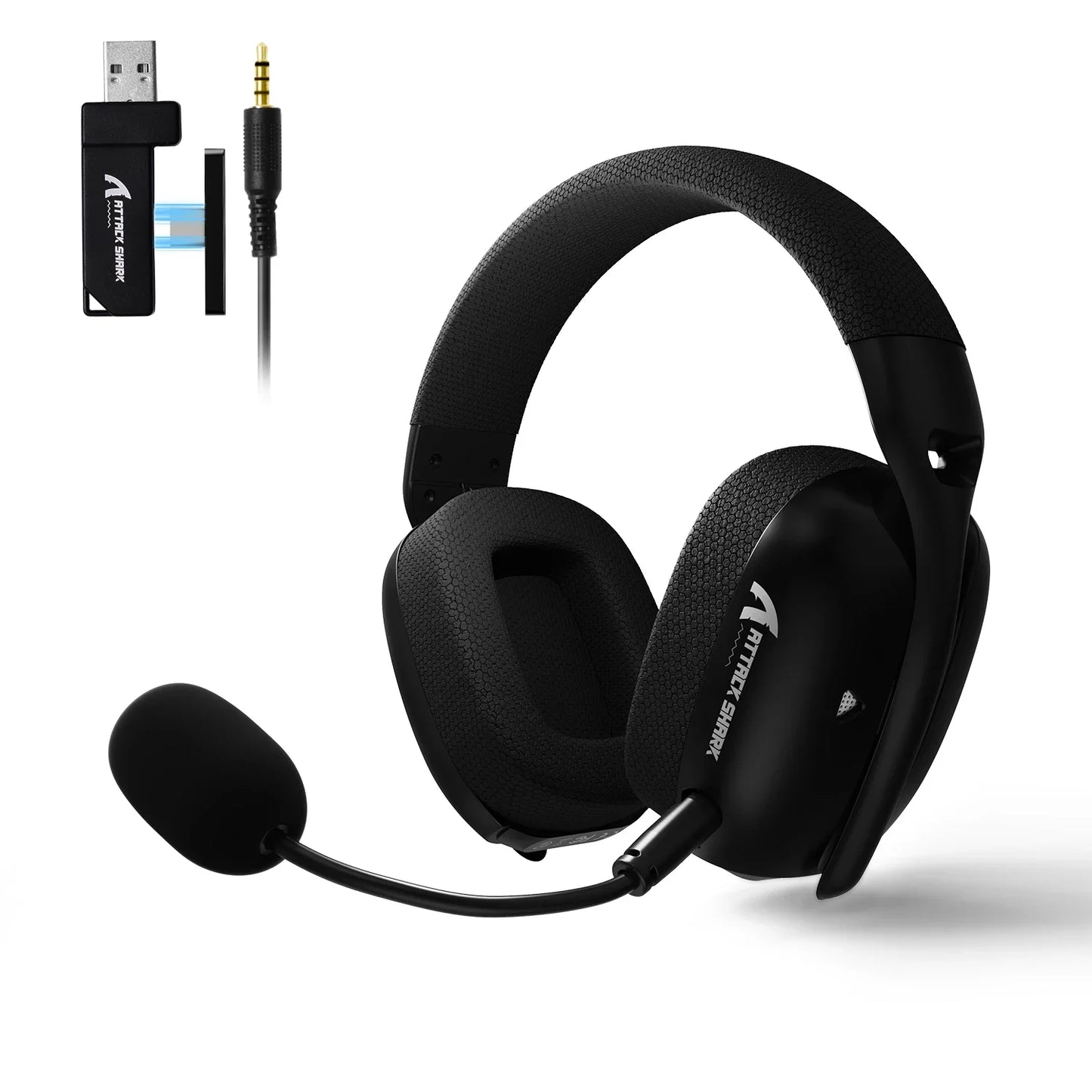 Casque gaming sans fil 2.4G/BT/filaire ultra-léger — pilotes 40mm, faible latence, PC et consoles