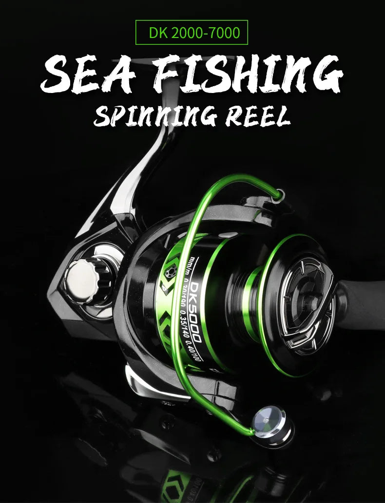 VWVIVIDWORLD, traînée maximale de 21KG, moulinet de pêche, équipement en alliage de Zinc, bobine en alliage, bras en métal, pied en métal, moulinet Spinning, pêche à la carpe, eau salée