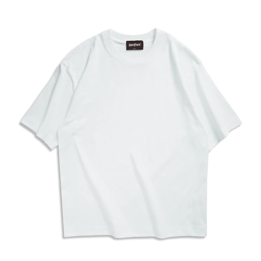 WAVLATII Camisetas oversized de verano para mujer y hombre, color café, informales, estilo coreano, Streetwear, camisetas básicas unisex, lisas, de moda juvenil