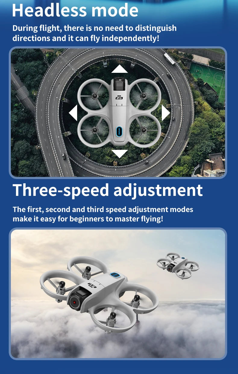 Drone Lenovo Gt3 Max 8k Hd Fotografía Aérea Pantalla Grande Posicionamiento de Flujo Óptico Motor Sin Escobillas Evitación Inteligente de Obstáculos