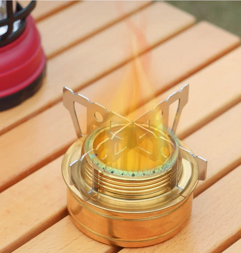 Une paire de réchaud à alcool de Camping, Support croisé, Support de chaudière en titane, outils portables, thermostabilité, carte de voyage en plein air, Support de four