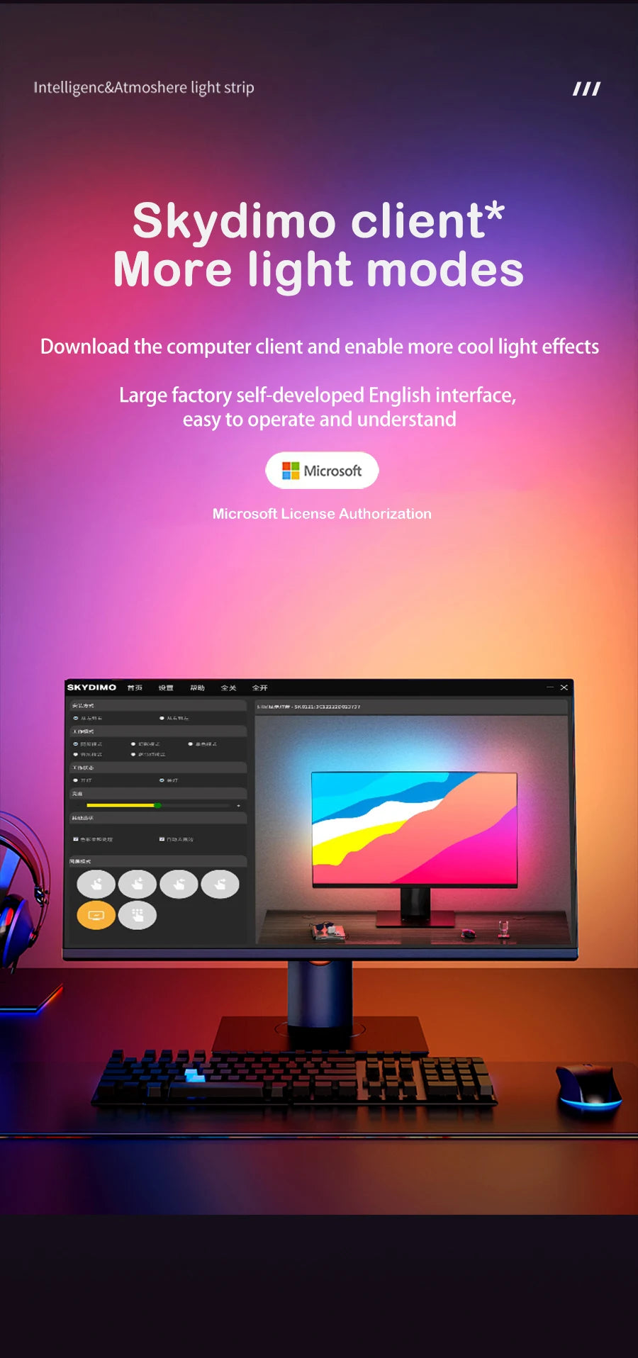 Bande lumineuse LED intelligente pour jeu, moniteur d'ordinateur, rétro-éclairage, synchronisation, barre lumineuse RGB, écran USB, lampe de décoration pour chambre à coucher