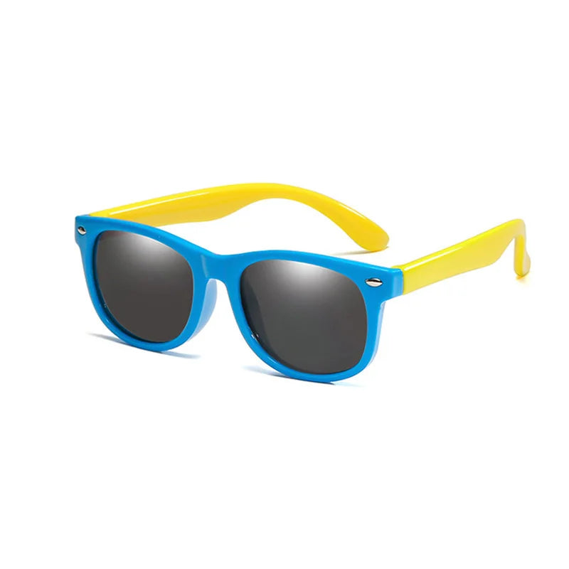 RUISIMO Gafas de sol polarizadas TR90 para niños y niñas, gafas de sol de silicona, gafas de seguridad, regalo para niños, bebés, gafas UV400