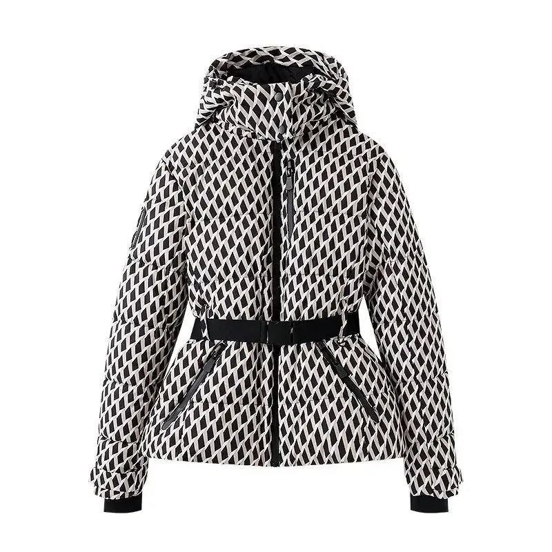 Doudoune longue impérméable pour femme — hiver 2025, manteau ample à capuche (v2)
