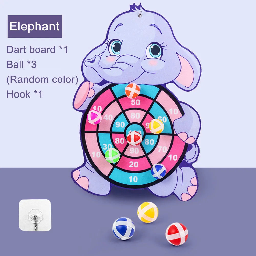 Jeu de fléchettes pour enfants avec 3 collants IkIncentré, sports de plein air, jeux de fête, jouets d'animaux de dessin animé, cadeau de Noël