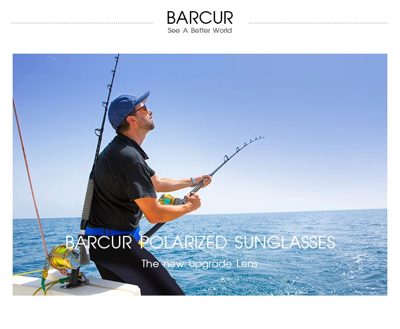 Lunettes de soleil polarisées TR90 sport léger — protection UVAB, homme et femme