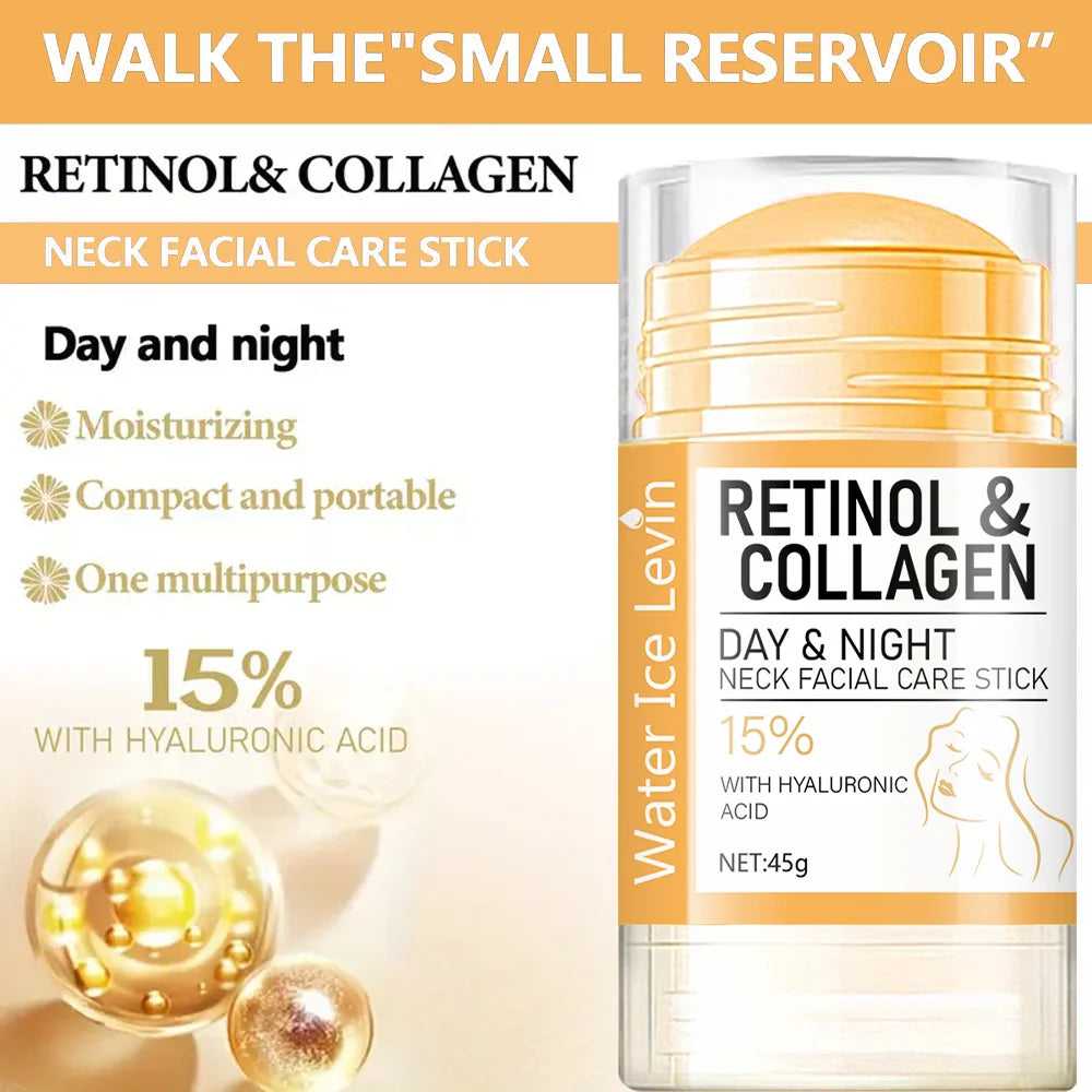 Crème Visage Rétinol & Collagène 45g — Jour & Nuit, Cou, Hydratante Non Grasse