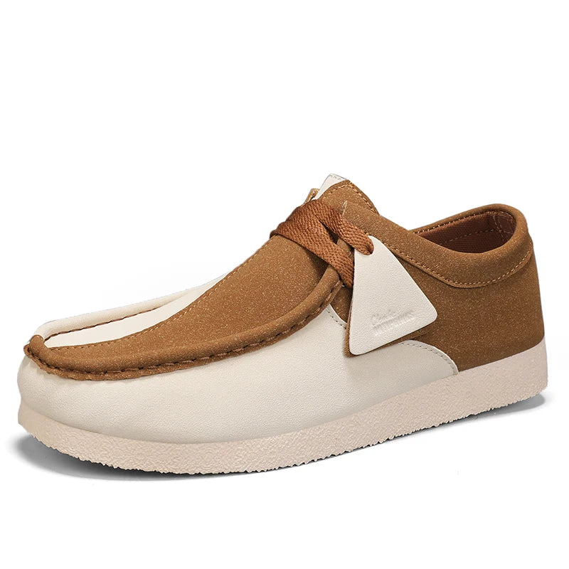 Novedad Zapatos casuales vintage de lujo para hombre, sin cordones, de gamuza, zapatillas de deporte, cómodos para caminar, zapatos náuticos para hombre, calzado masculino