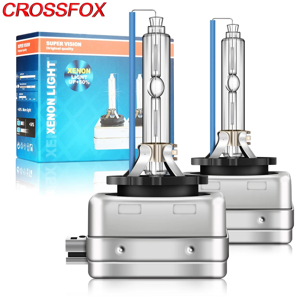 CROSSFOX coche 2 piezas D1S D2S D3S D4S 4300K 5000K 6000K 8000K 10000K 12000K Hi/Lo BI HID bombilla de faro de xenón Bombillas de faros de automóvil