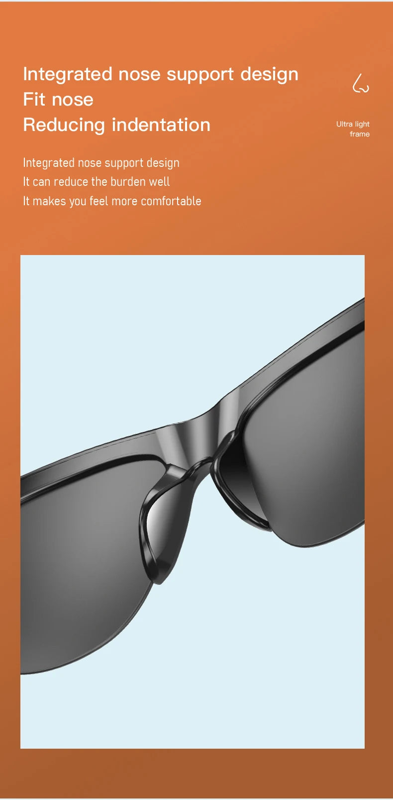 Lunettes de soleil intelligentes Bluetooth V5.3, casque d'appel pour Sports de plein air, technologie HIFI noire, Anti-touch UV pour hommes et femmes