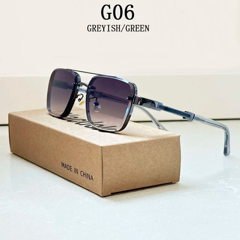 2025 Square Sunglasses Men Luxury Vintage Sunglasses Women Trendy Retro Sunglasses Hombre Lunette Soleil Femme