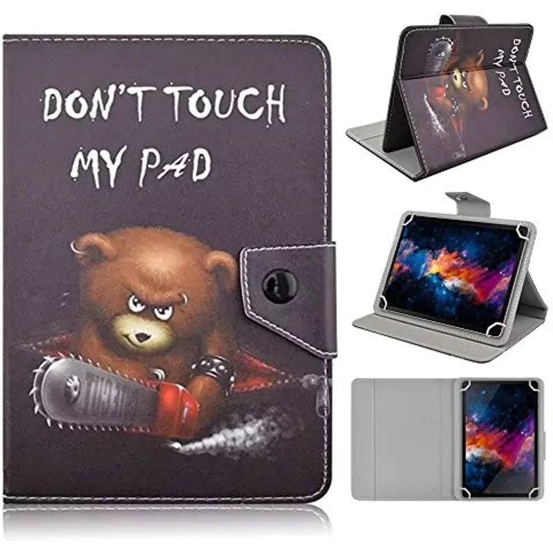 Étui universel pour tablette 7-10,5 pouces — housse support en cuir PET