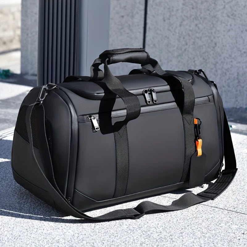Sac de voyage de grande capacité pour hommes, sac de sport spacieux avec plusieurs compartiments, sac de week-end pour une nuit, sac de voyage