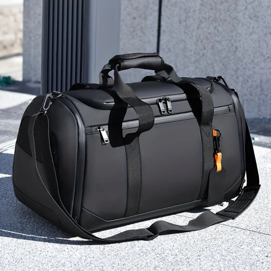 Sac de voyage de grande capacité pour hommes, sac de sport spacieux avec plusieurs compartiments, sac de week-end pour une nuit, sac de voyage