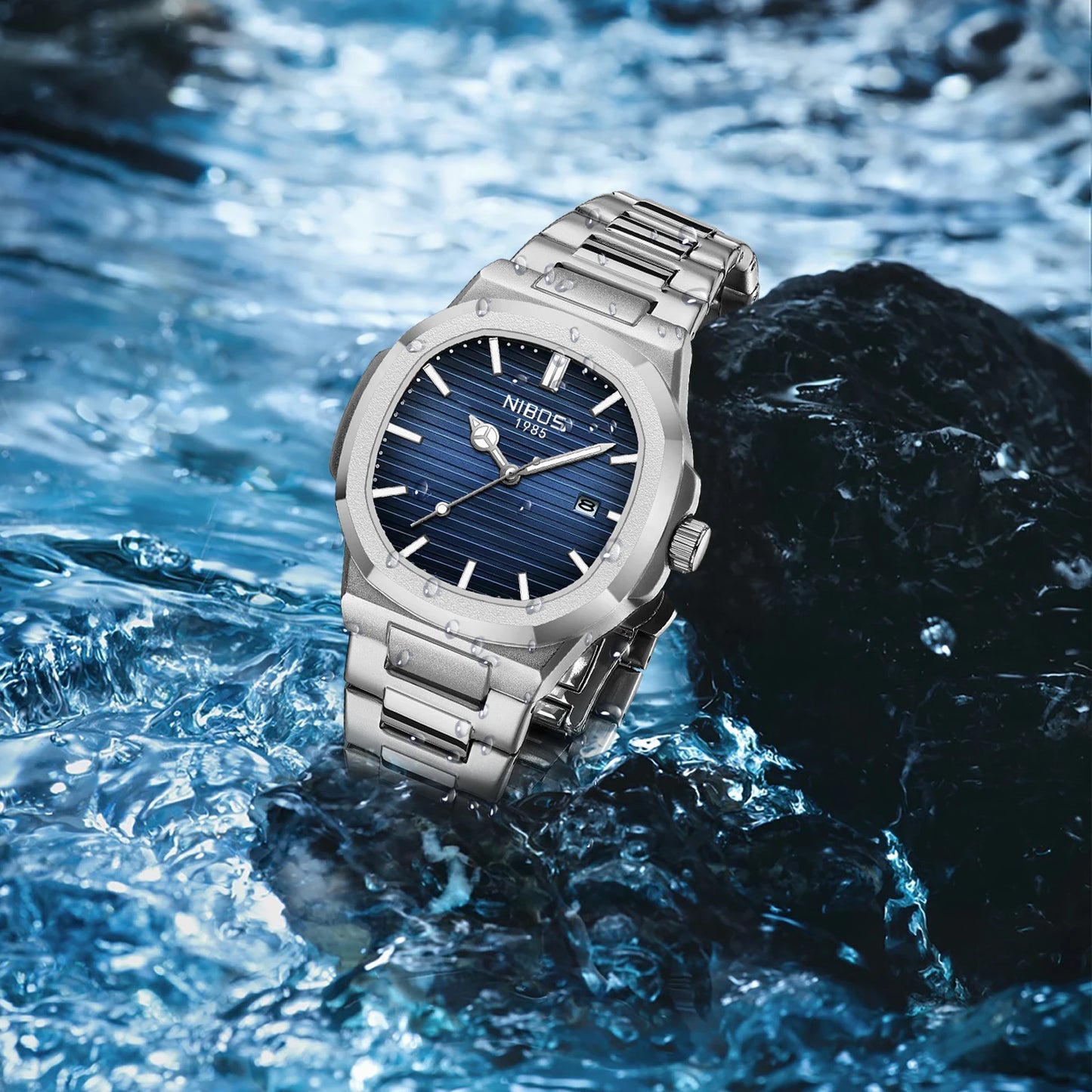 2025 nuevos relojes de cuarzo de lujo para hombre, relojes de pulsera impermeables 30M con fecha automática, reloj de acero inoxidable para hombre, cronógrafo deportivo, reloj para hombre