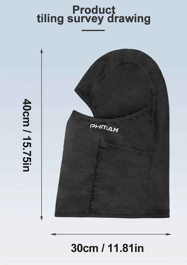 PHMAX Mascarilla de montar para motocicleta, protección contra el viento y el calor, transpirable, máscara facial completa, pasamontañas, sombrero, bufanda, gorra, moto, motociclista, gorra de viento