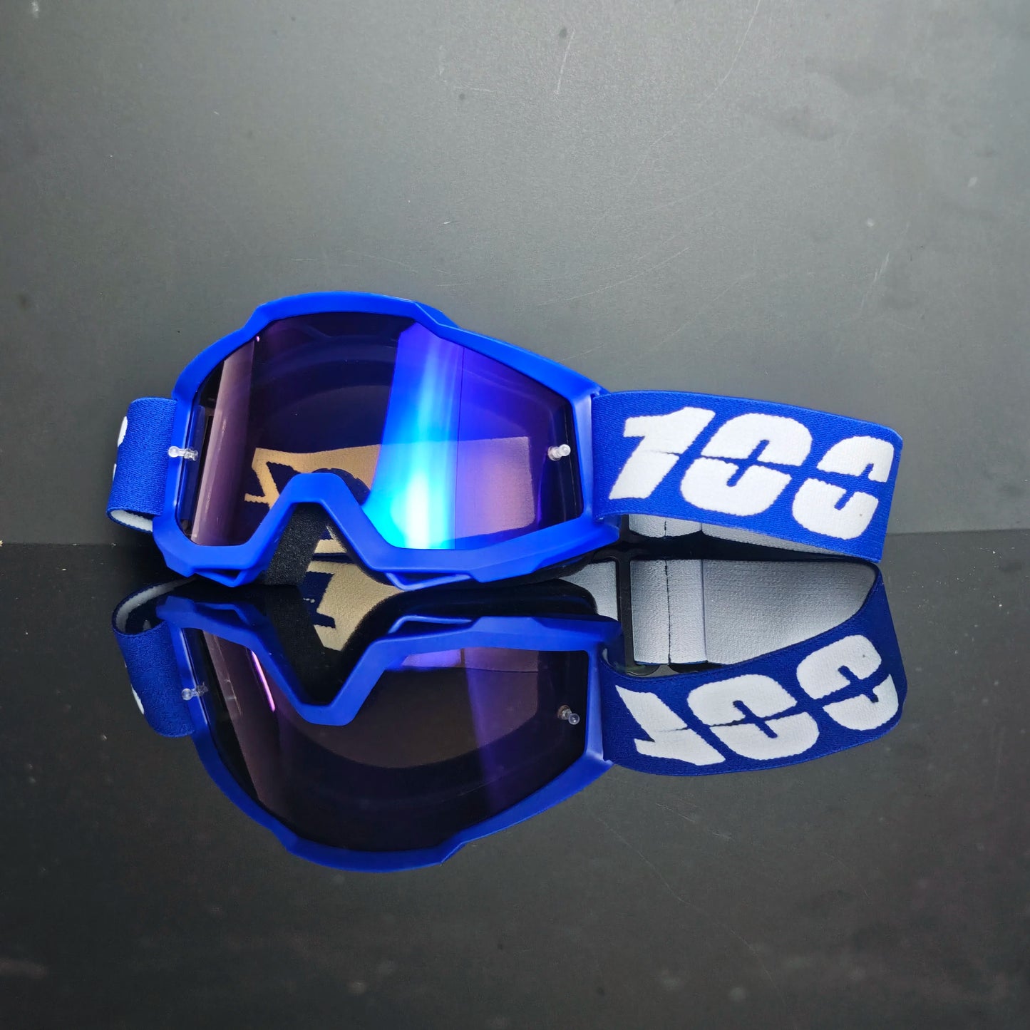 100 gafas de moto, lentes de carreras antipolvo a prueba de viento para hombres y mujeres, motocross, ciclismo, esquí al aire libre, gafas de bicicleta de cross