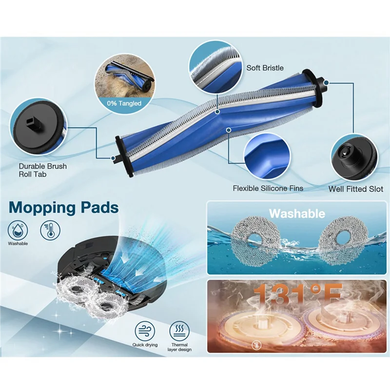 【¡Venta caliente!】Kit de reemplazo de 38 piezas para aspiradoras ECOVACS DEEBOT T30S/T30S COMBO/T30S Pro