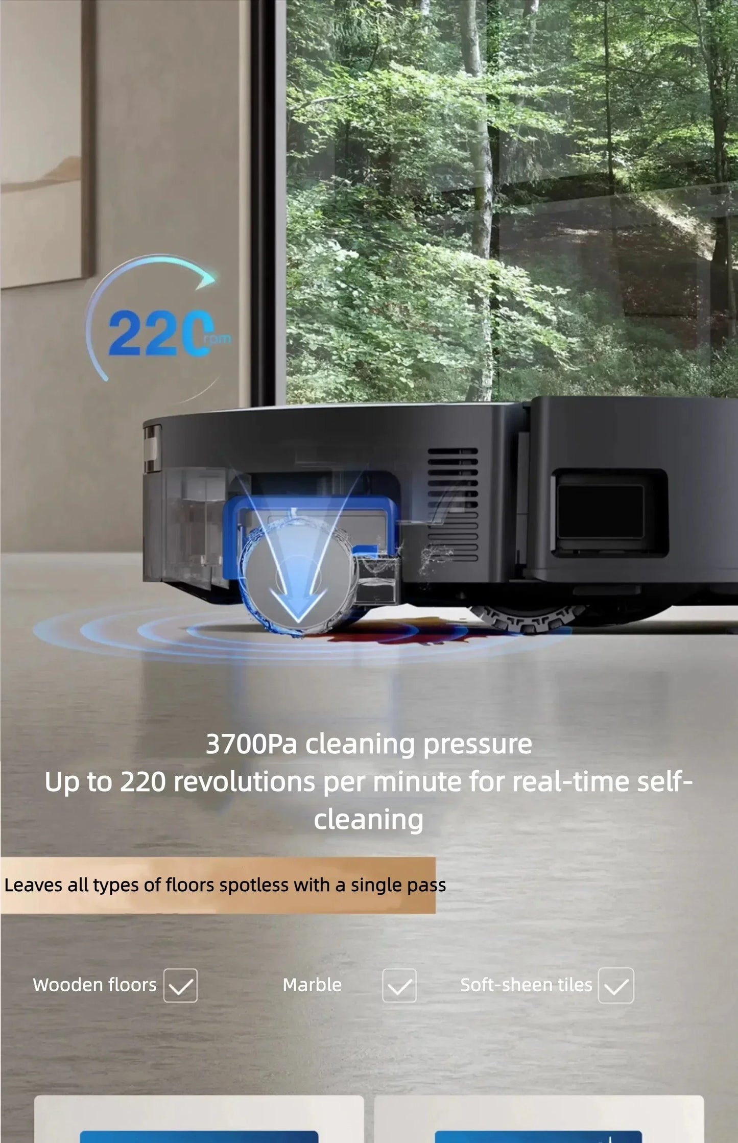 ECOVACS DEEBOT X9 Pro 16600Pa Suction Mopping Robot Auto-washing Mop Edge Cleaning ZeroTangle for Home Robot Vacuum Cleaner Floor Washer Shampooer Home Cleaning