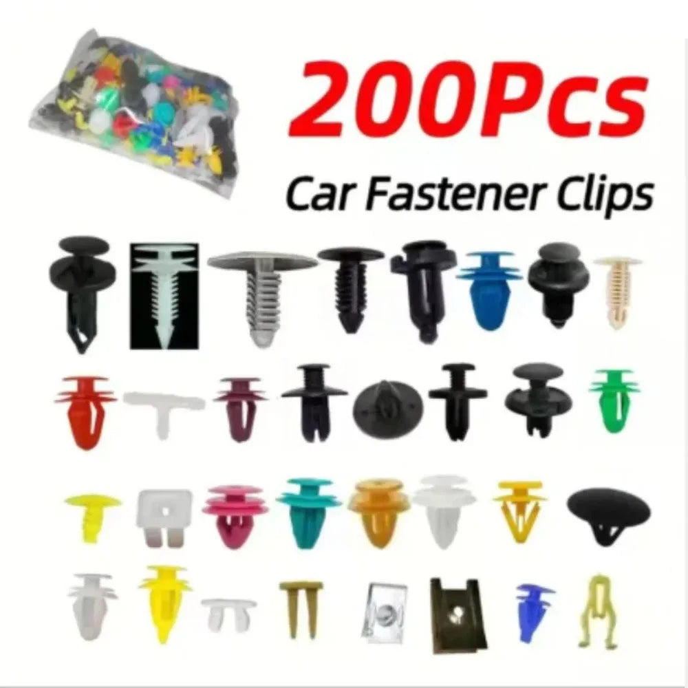 500/200/100 Pieces 30 Types Universal Mixed Auto Fastener Car Bumper Clips Retainer Car Fastener Rivet Door Panel Liner for All Cars