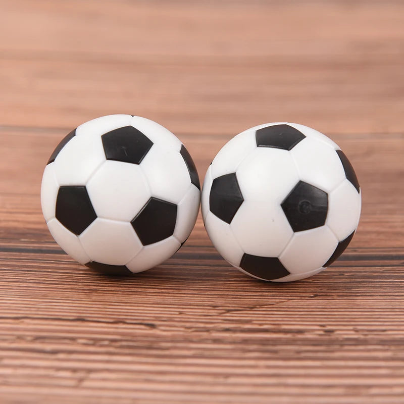 2 piezas de resina negra blanca mesa de fútbol balón de fútbol de bebé Fussball 32mm