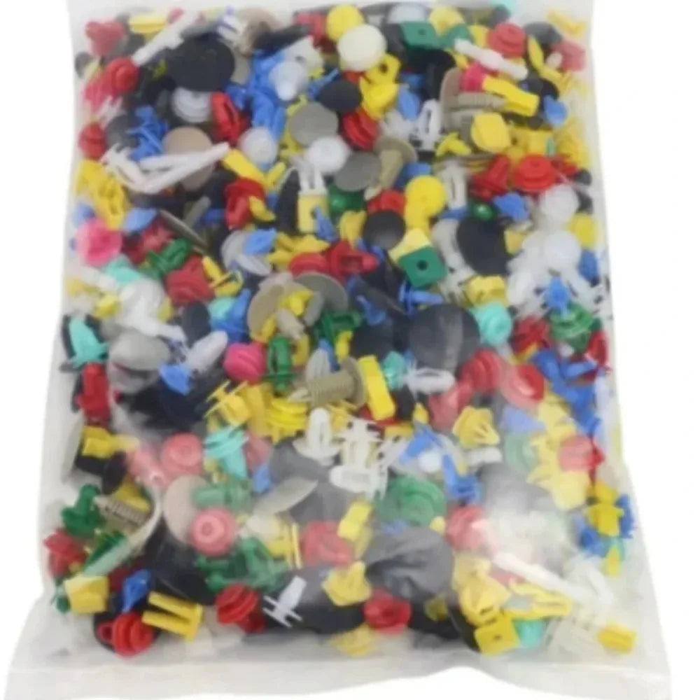500/200/100 Pieces 30 Types Universal Mixed Auto Fastener Car Bumper Clips Retainer Car Fastener Rivet Door Panel Liner for All Cars