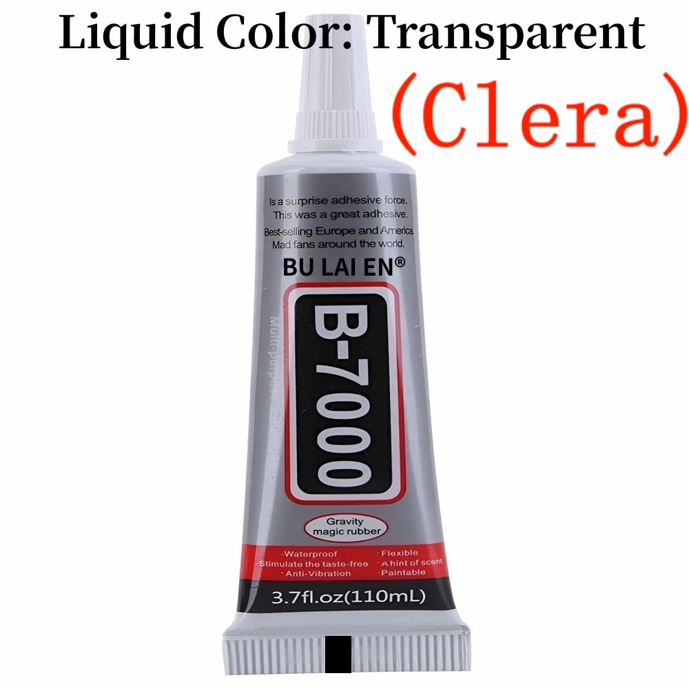 Adhésif transparent pour réparation téléphone — 15ml / 50ml / 110ml, colle universelle verre et plastique, bricolage, applicateur de précision