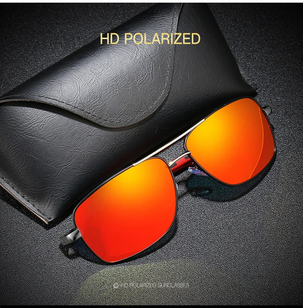 Lunettes de Soleil Femme Polarisées Dégradé — Lentille Carrée, Rétro, Conduite