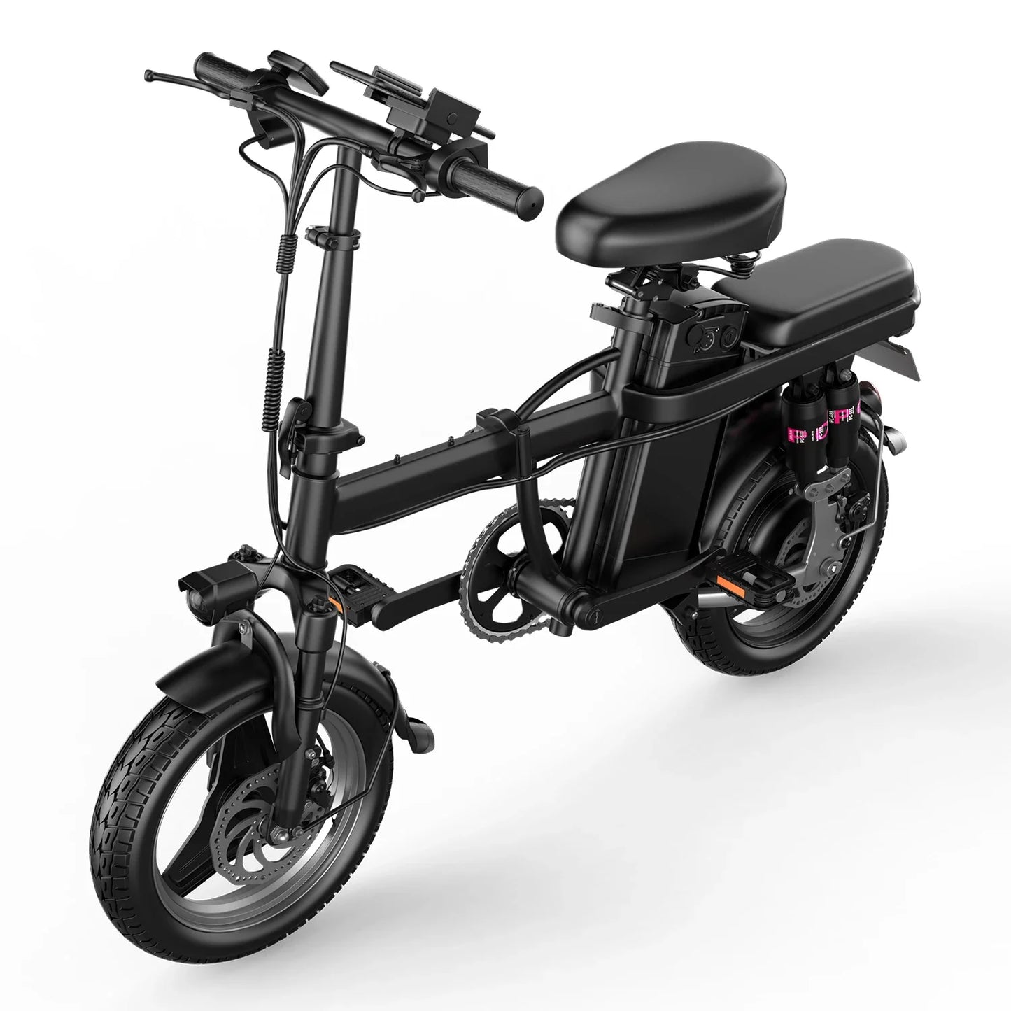 Bicicleta eléctrica 2025 último modelo F9 500W 48V 13AH plegable 14 pulgadas neumáticos bicicleta eléctrica urbana bicicleta eléctrica nieve
