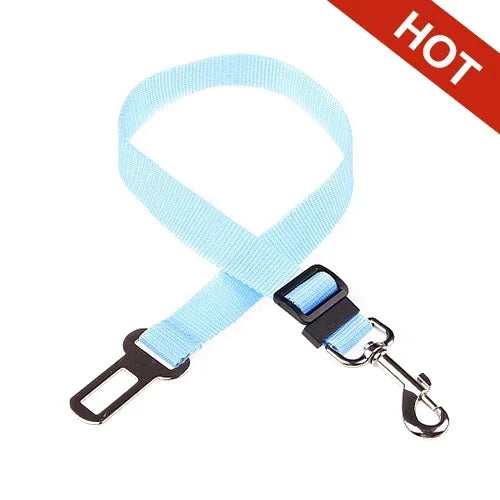 Cinturón de seguridad ajustable para mascotas, gatos, perros, asiento de seguridad para mascotas, vehículo, arnés para perros, Clip de plomo, palanca de seguridad, tracción, collares para perros, accesorios para c