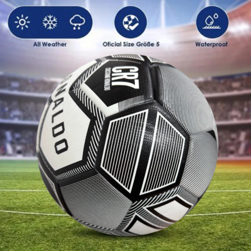 Ballon de Football Taille 5 PU Sans Couture — Match d’Équipe & Entraînement Extérieur