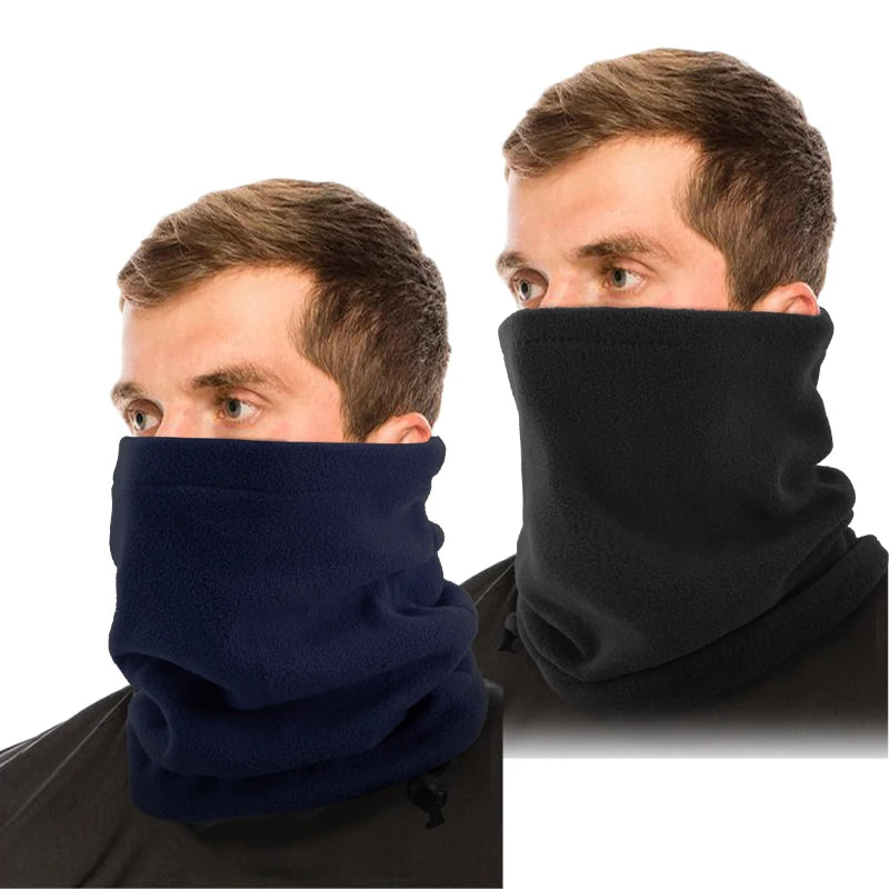 Gorro polar cálido para invierno, bufanda, braga de cuello ajustable para deportes de invierno, pesca, patinaje, correr, ciclismo