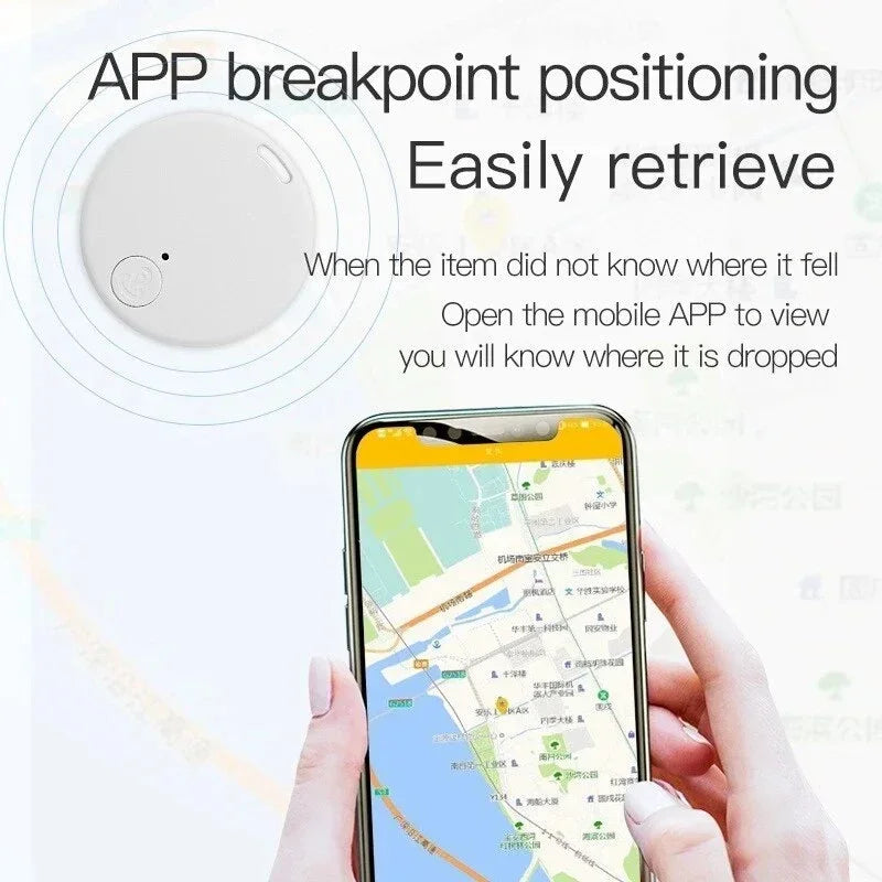 Traceur GPS Bluetooth 5.0 Mini Anti-Perte — Alarme, Application, Clés & Portefeuille