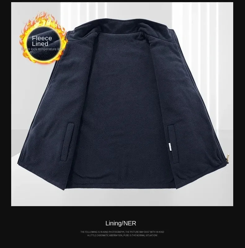 Chaqueta de senderismo para hombre, abrigo térmico, cálido, informal, metropolitano, glaMan, ropa térmica de lujo, talla grande, moda, invierno