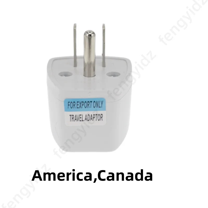 Adaptador de enchufe de EE. UU. a UE Corea KR Euro Europeo a América China Canadá Reino Unido AU Adaptador de viaje universal Convertidor de CA Adaptador de corriente