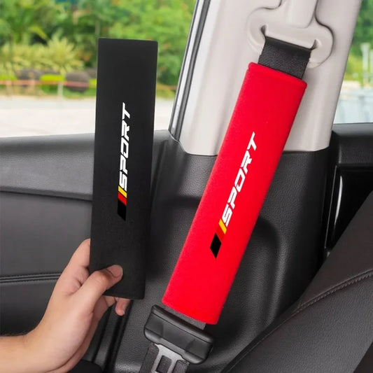 Cojines suaves y cómodos para cinturón de seguridad de coche, 2 piezas, cojines personalizados para cinturón de seguridad y