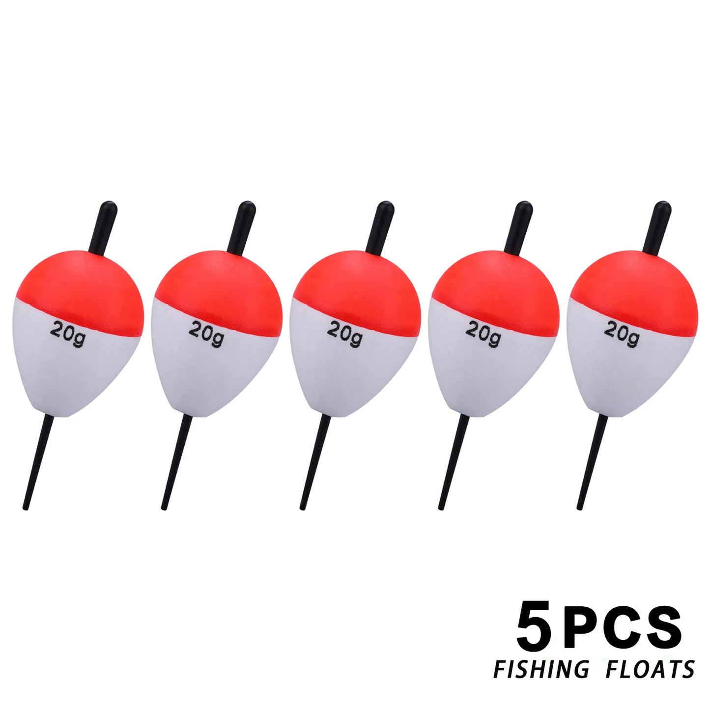 Sougayilang Kit de flotadores de pesca de 5/8 piezas, material EVA, accesorios de boya vertical profesional, flotador de pesca