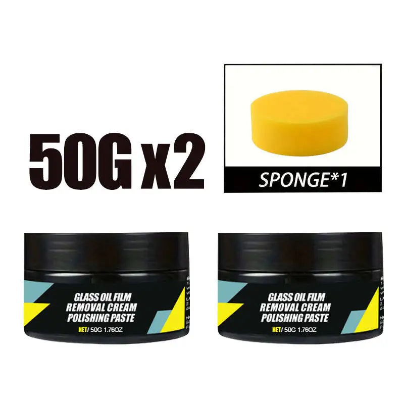 Car Glass Coating Kit, Windshield Oil Film Removal Paste, Water Repellent, Anti-Rain Hydrophobic Cleaning Kits