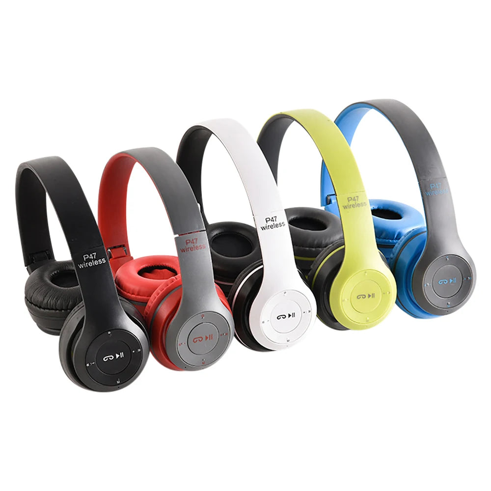 Auriculares TWS inalámbricos Bluetooth 5.3 supraaurales estéreo HIFI con cancelación de ruido para deportes y juegos, reproductor de música con micrófono