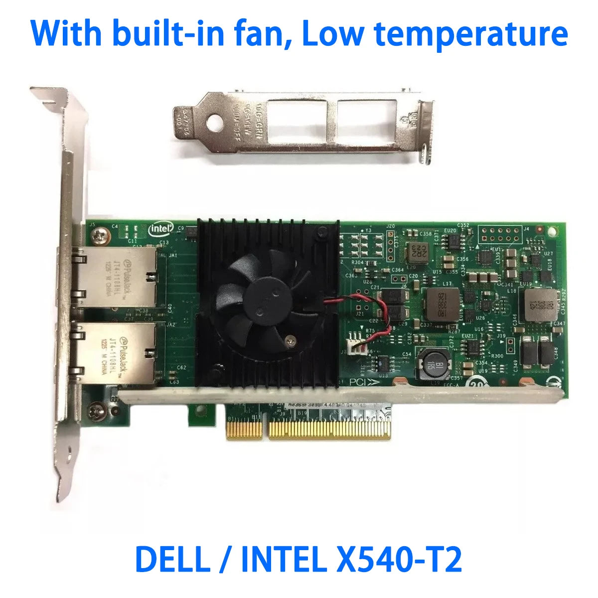 X540-T2 Chipset Intel PCIe x8 double cuivre RJ45 10Gbps Port Ethernet carte réseau PCIE-X8 X16