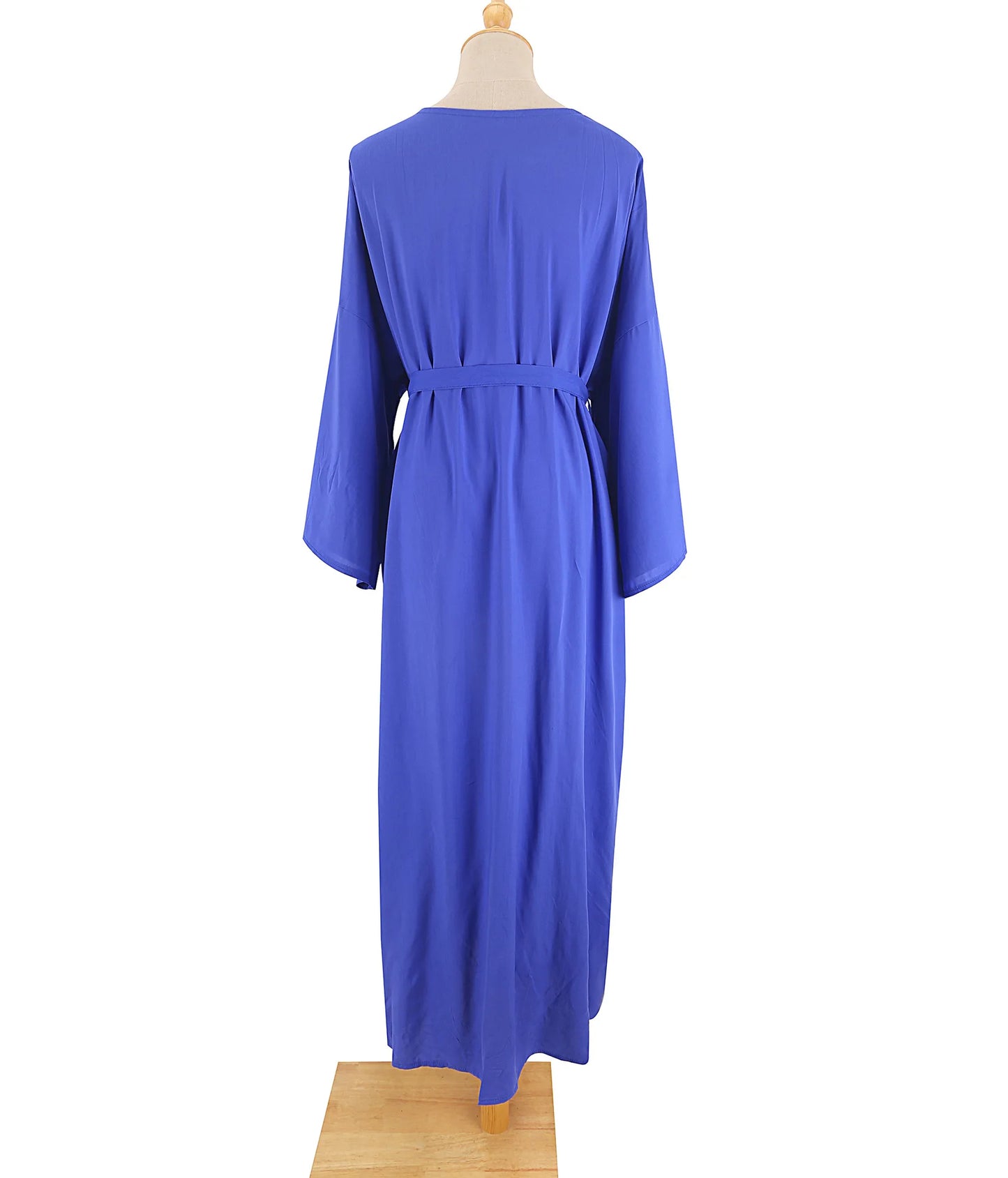 Robe de Plage Longue avec Ceinture pour Femme, Kimono Sexy, Cardigan d'Été, 5 Couleurs Unies
