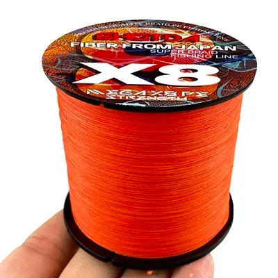 GHOTDA LURE FISH X8 lignes de pêche 300M 100M 8 brins fils tressés Multifilament PE ligne pour carpe cordon de pêche 18LB-78LB lisse