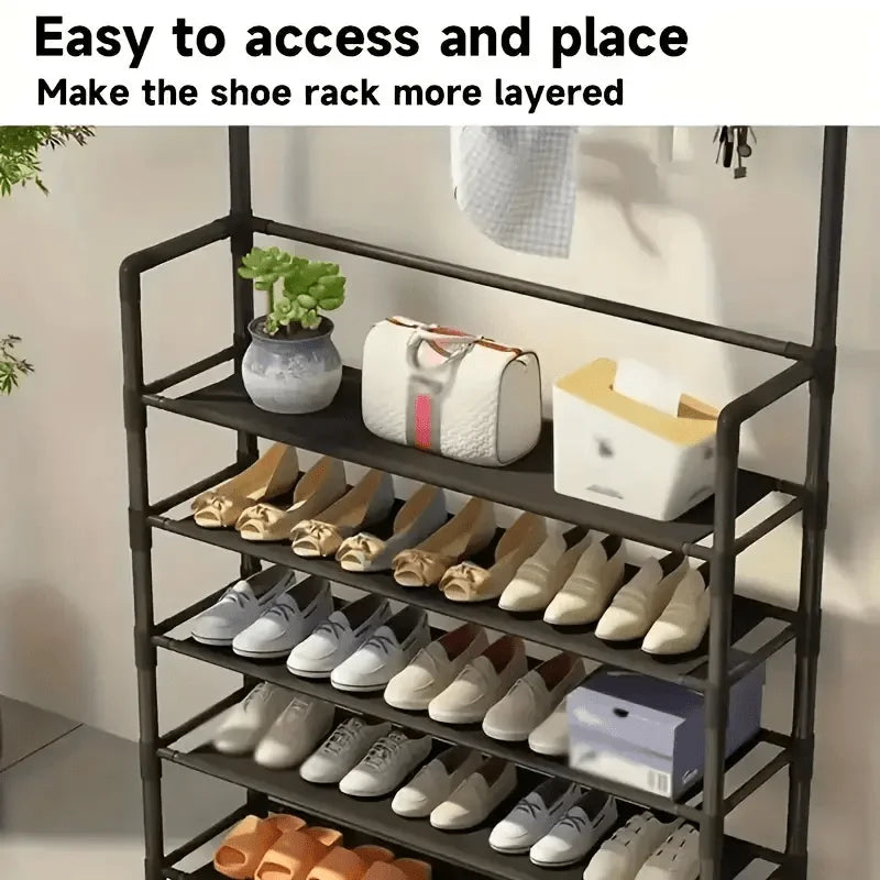 Insoles and shoe storage racks, all-new reinforced portable 5-tier hat rack with shelves - multi-functional living room, bathroom
